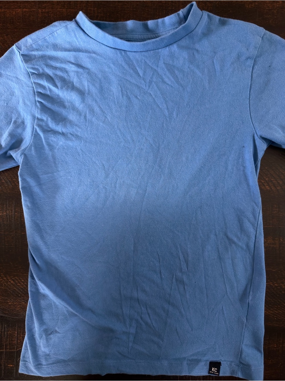 Kenneth Cole Deep Blue Tee with Subtle Logo